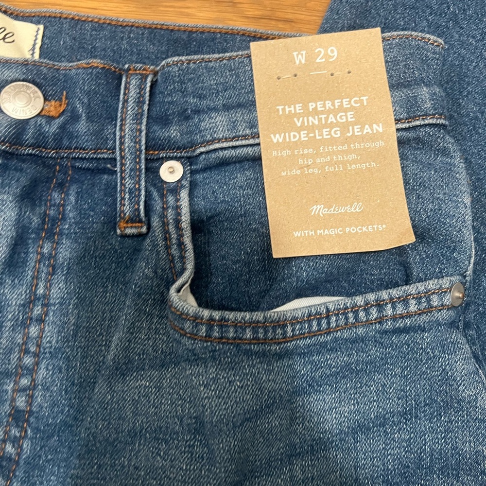 Madewell perfect vintage wide leg jeans